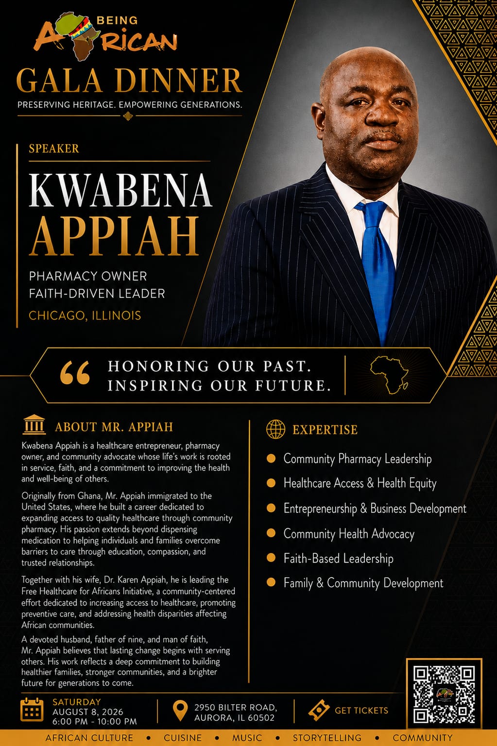 BeingAfrican Gala Dinner speaker Mr. Kwabena Appiah